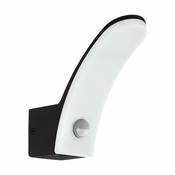 EGLO 98149 | Fiumicino-EG Eglo zidna svjetiljka sa senzorom sa senzorom 1x LED 1500lm 3000K IP44 crno, bijelo