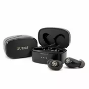 Guess headphones Bluetooth GUTWSJL4GBK TWS + Docking station black 4G (GUE000612)