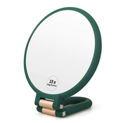 Generic Povečevalno ročno ogledalo, obojestransko zložljivo ročno ogledalo za ženske, nastavljiv ročaj, potovalna miza, miza za britje, kopalnica, (21127180)