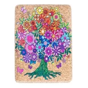 Viter ogledalce cork floral design ( L-855_5 )