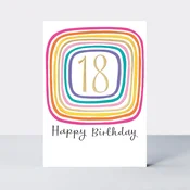 RACHEL ELLEN Cestitka 18th Birthday colors