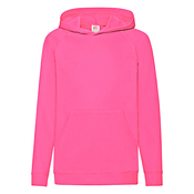 Pink Childrens Hoodie Fruit of the Loom