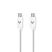 Nedis Kabel USB-C na USB-C, 3 m, 60 W, 480 Mbps, bel