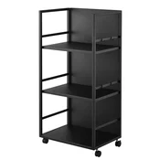 Crni metalni regal na kotacima 42x84,5x32 cm Tower – YAMAZAKI