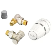 Ventil radijatorski termostatski set Danfoss, Regus RA matica + RA-FN + RLV-S, 1/2, sa O-brtvom, kutni, trodijelni
