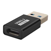 LINQ LinQ, Adapter USB-C na USB-A moški za polnjenje in prenos 10Gbps Kompakt, Črna, (5000191801)