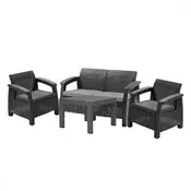 Set vrtnega pohištva Corfu Light Chicago z mizo grafit