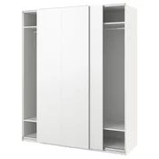 PAX / HASVIK Garderober, bela/bela, 200x66x236 cm