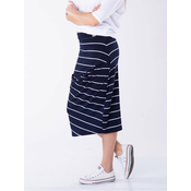 Look Made With Love Womans Skirt 518 Patricia Navy Blue/White