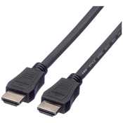 VALUE Value HDMI priključni kabel HDMI-A vtič 1.00 m črna 11.99.5731 #####4K UHD\, zaščiten HDMI kabel, (20421232)
