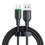 USB na USB-C kabel Mcdodo CA-4751 s LED svjetlom 1,2 m (crni)