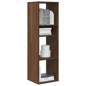 Ormaric za knjige smedi hrast 34x31x112 cm konstruirano drvo