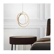 Ondaluce - LED prigušiva luster na sajli GOLDEN LED/28W/230V precnik 31,5 cm zlatna