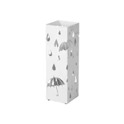 Songmics Stojalo za dežnik kvadratno 155x155x49 cm belo