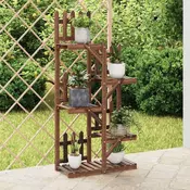 Stalak za cvijece 60 x 25 x 130 cm od masivne jelovine