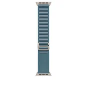 49mm Light Blue Alpine Loop - Medium - Natural Titanium Finish