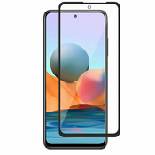 Celotno zaščitno steklo Urbie Black, Xiaomi Redmi 10 5G