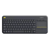 Brezžična tipkovnica Logitech K400 Plus Wireless Touch črna (Unifying, SLO gravura)