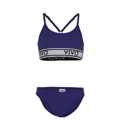 VIVID Bikini temno modra/svetlo siva/črna