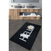 Lessentiel Maison Kupatilski otirac Hola Gato, 80x100cm, Crni