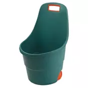 KONDELA Plastični vrtni voziček Zafer - zelena/oranžna