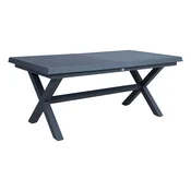 Homestar Miza COLUMBUS 183x100x76 cm temno siva