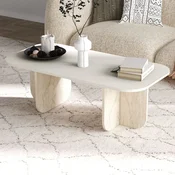 Hanah Home Klub sto Becaj, 120x41.4x60 cm, Bež beli