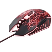 Miš TRUST GXT 105X Izza, gaming, RGB, žični, 4000dpi, crni (24618)