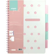 ZVEZEK ŠPIRALA S.PAD PINK A4 5M, KARO PR, 67255