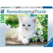 Ravensburger sestavljanka, Bela muca, 1500/1