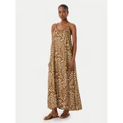 LOLA CASADEMUNT Poletna obleka LS2616019 Rjava Regular Fit