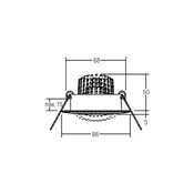 BRUMBERG Spot BB13 dim2warm RC-dim priključna omarica, krom - Dnevna soba/jedilnica - Aluminij