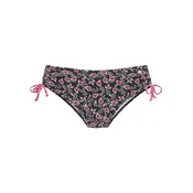 LASCANA Bikini hlačke temno roza / črna / bela
