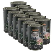 Konzerva za macke Leonardo, patka 12 x 400 g