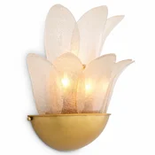 Casa Padrino Luxury Wall Light Antique Brass/Light Gray H. 40 cm - Luxury Lighting