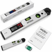 shumee 400 mm LCD elektronski kotomer z vodno tehtnico | Kraft&Dele