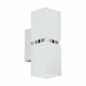 Eglo Passa zidna/2, led, gu10, 2x3,3w, hrom/bela