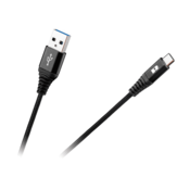 Rebel USB kabel 2.0 M.- tip C. M., črne barve, 0,5m