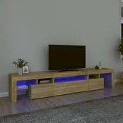 TV ormaric s LED svjetlima boja hrasta sonome 215x36,5x40 cm