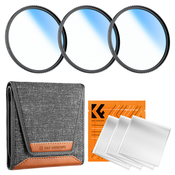 K&F 82MM Star Filters 3pcs Set 4+6+8 Points Cross Screen Starburst Filter Special Effect Camera Lens