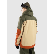 DC Jakna za snowboard Defiant ADYTJ03084 Zelena Standard Fit