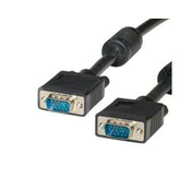 VALUE Value VGA priključni kabel VGA 15-polni vtič 2.00 m črna 11.99.5252 dvojno oklopljen\, lahko se privije VGA kabel, (20415632)