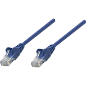 Intellinet RJ45 mrežni priključni kabel CAT 6 S/STP [1x RJ45-utikač - 1x RJ45-utikač] 3 m plavi, pozlaćeni kontakti, Intellinet