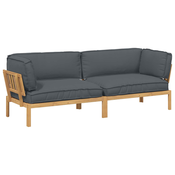 Set sofe s jastukom 2 pcs Antracit Cvrsto drvo akacije