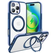 Premium ovitek Torras Ostand R Fusion za iPhone 16 Pro - navy blue