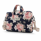 TORBA ZA MACBOOK / LAPTOP CANVASLIFE BRIEFCASE LAPTOP 13-14 NAVY ROSE