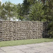 vidaXL Gabion z 5 mm žico in 10x10 cm mrežo 300x30x100 cm