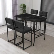 Hanah Home Set barskih stolova i stolica, 110 x 92 x 70 cm, 5 delova, Antracit