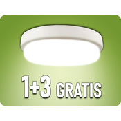 V-TAC LED ZUNANJA STROPNA/STENSKA SVETILKA 24W, 2500LM, IP54, 1+3 GRATIS! Barva světla: Topla bela