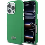 Lacoste PVC Iconic Petit Pique Metal Logo MagSafe zadnji pokrov za iPhone 16 Pro Estragon Green